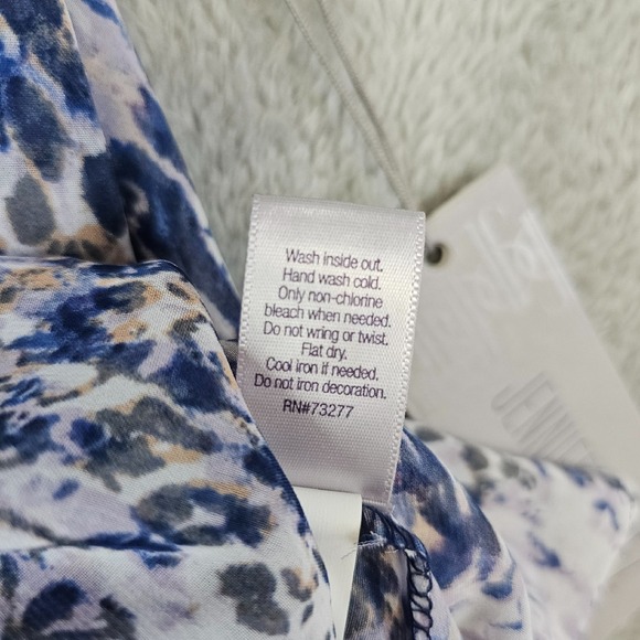 Jennifer Lopez Snakeskin Beaded Halter Top Women's Large Sleeveless Blouse Party - Picture 12 of 14